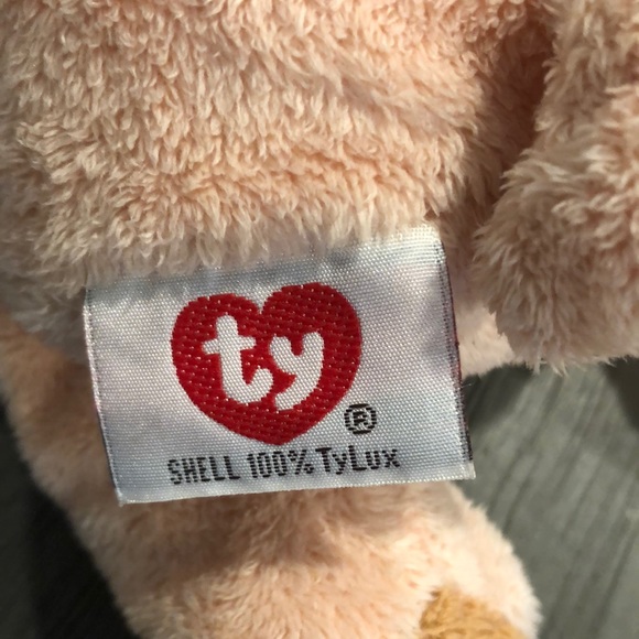 2002 TY Pluffies Tylux Plush Corkscrew the pig NWT - Picture 3 of 5